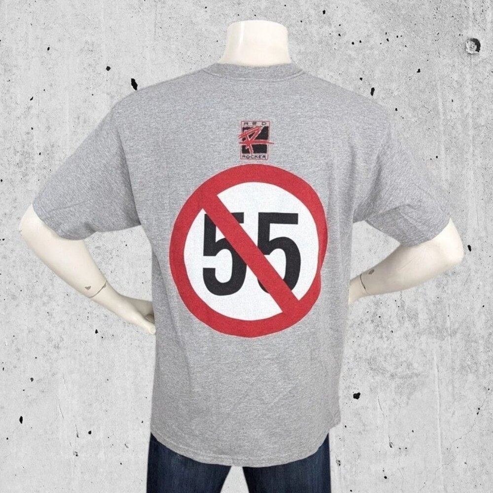 Vintage Cabo Wabo Cantina Gray T Shirt Sammy Hagar Medium Graphic Red Rocker